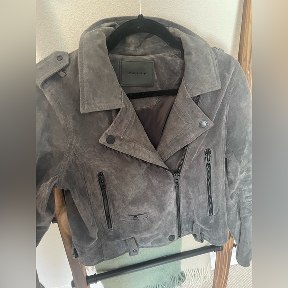 BlankNYC faux leather/suede jacket; grey - Picture 7 of 7
